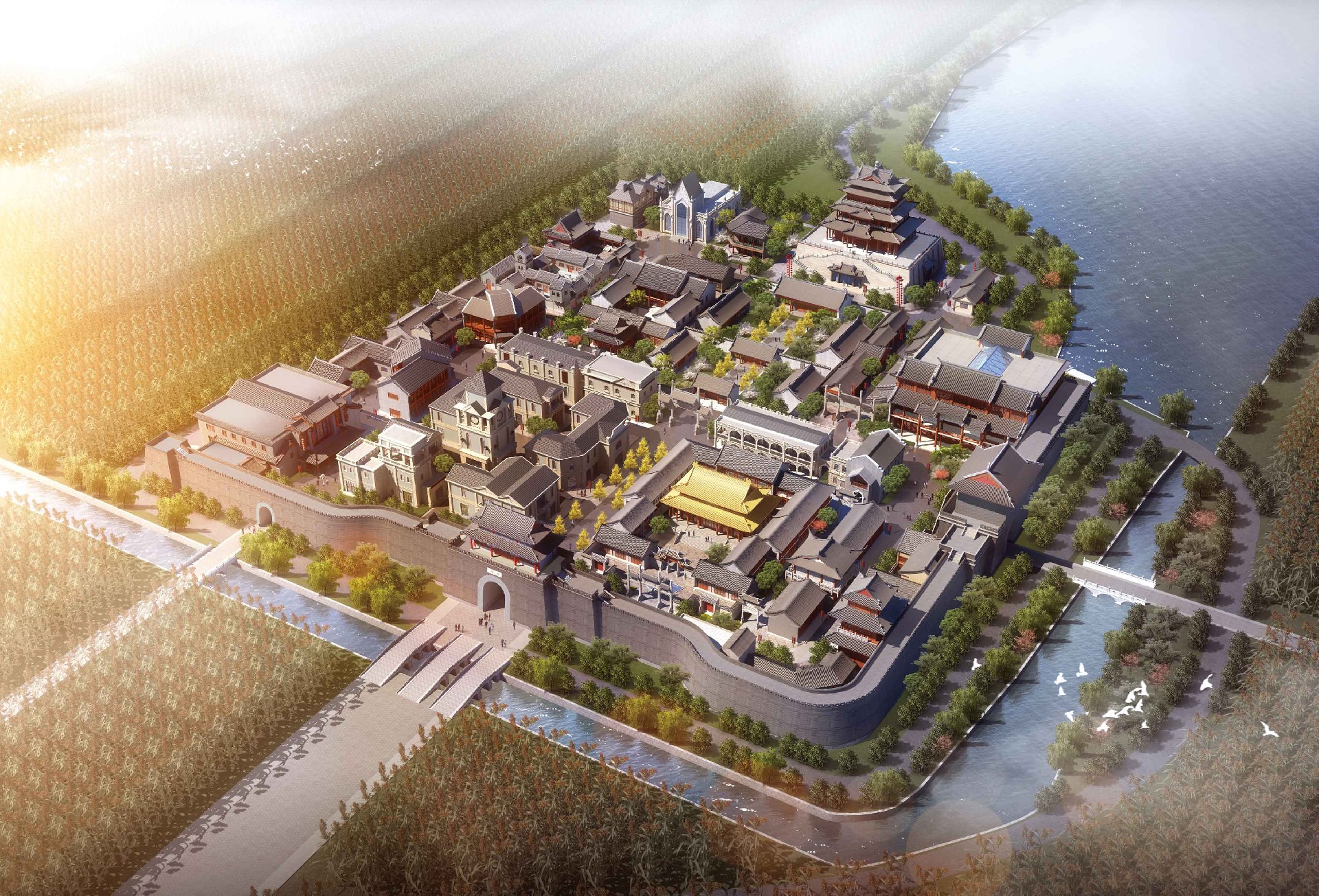 高密红高粱影视城老县城项目