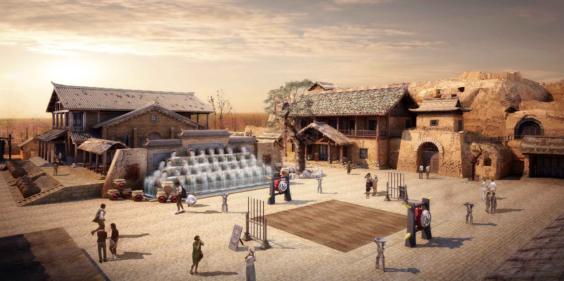 高密红高粱影视城山寨项目