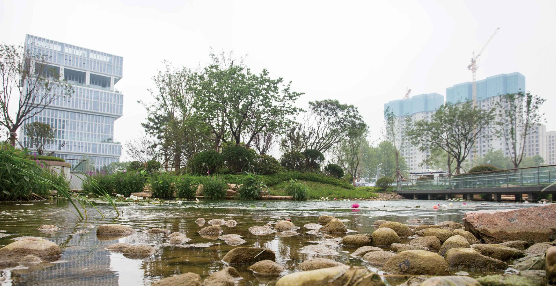 海尔总部广场水系景观